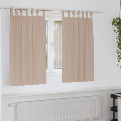 Tende Blackout con Anelli 2 pcs Talpa 140 x 140 cm Poliestere | homemem39