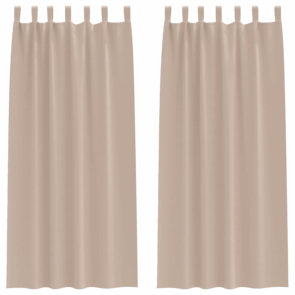 Tende Blackout con Anelli 2 pcs Talpa 245 x 140 cm Poliestere | homemem39