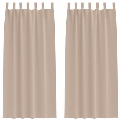 Tende Blackout con Anelli 2 pcs Talpa 245 x 140 cm Poliestere | homemem39