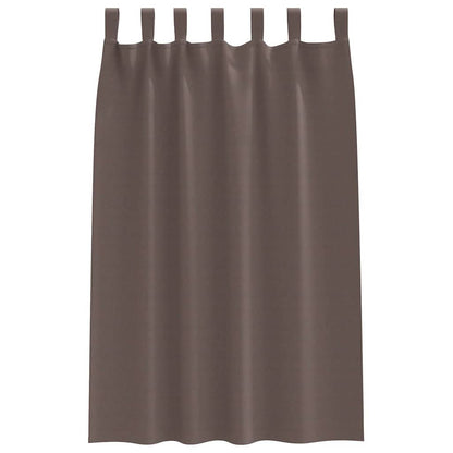 Tende Blackout con Anelli 2 pcs Marrone Scuro 175 x 140 cm | homemem39