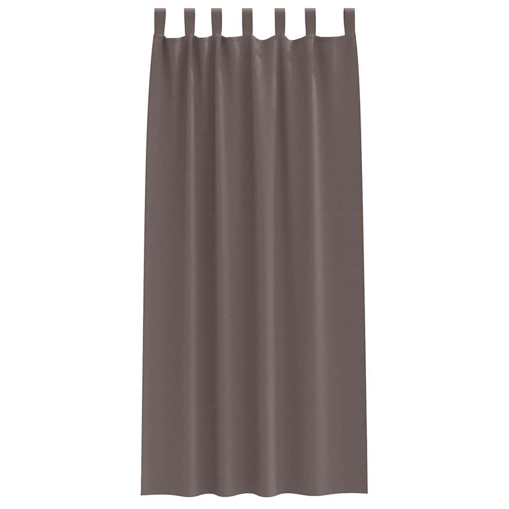 Tende Blackout con Anelli 2 pcs Marrone Scuro 245 x 140 cm | homemem39