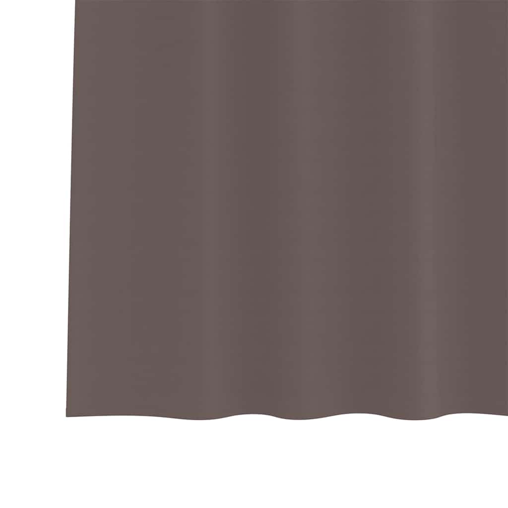 Tende Blackout con Anelli 2 pcs Marrone Scuro 260 x 140 cm | homemem39