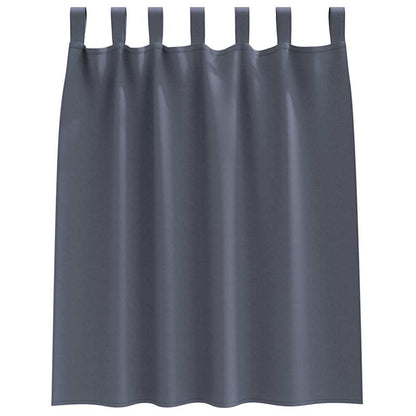 Tende Blackout con Anelli 2 pcs Antracite 140 x 140 cm | homemem39