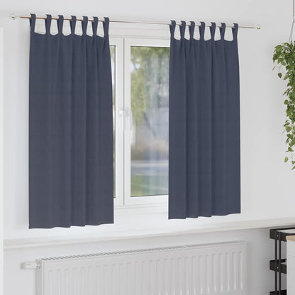 Tende Blackout con Anelli 2 pcs Antracite 175 x 140 cm | homemem39