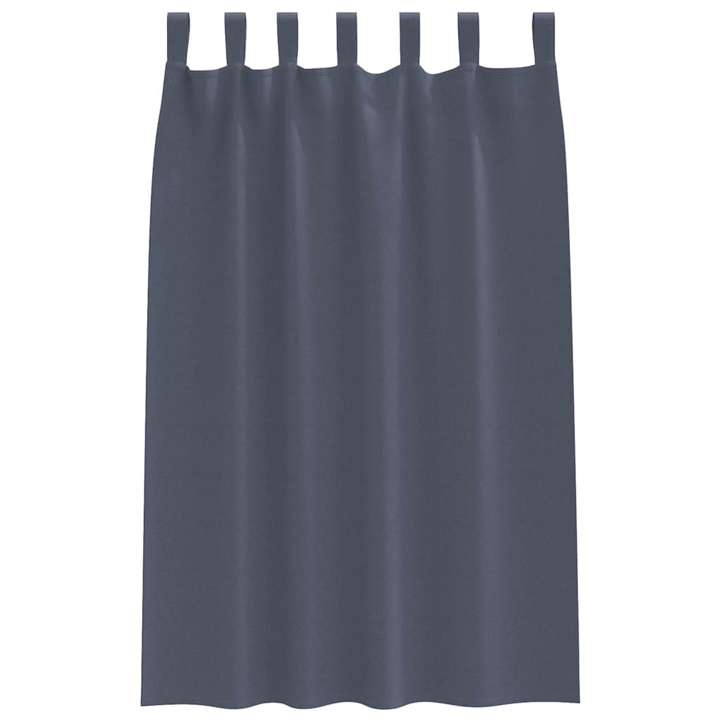 Tende Blackout con Anelli 2 pcs Antracite 175 x 140 cm | homemem39