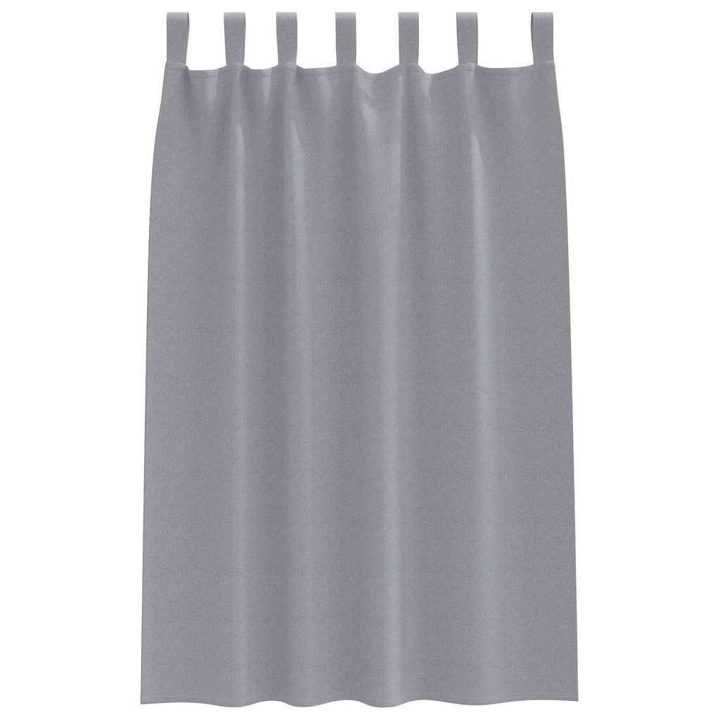 Tende Blackout con Anelli 2 pcs Grigio chiaro 175 x 140 cm | homemem39