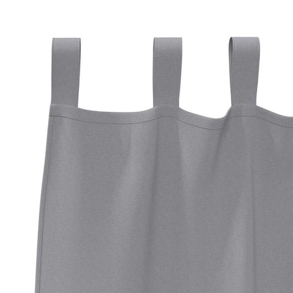 Tende Blackout con Anelli 2 pcs Grigio chiaro 225 x 140 cm | homemem39