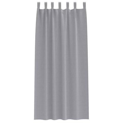 Tende Blackout con Anelli 2 pcs Grigio chiaro 245 x 140 cm | homemem39