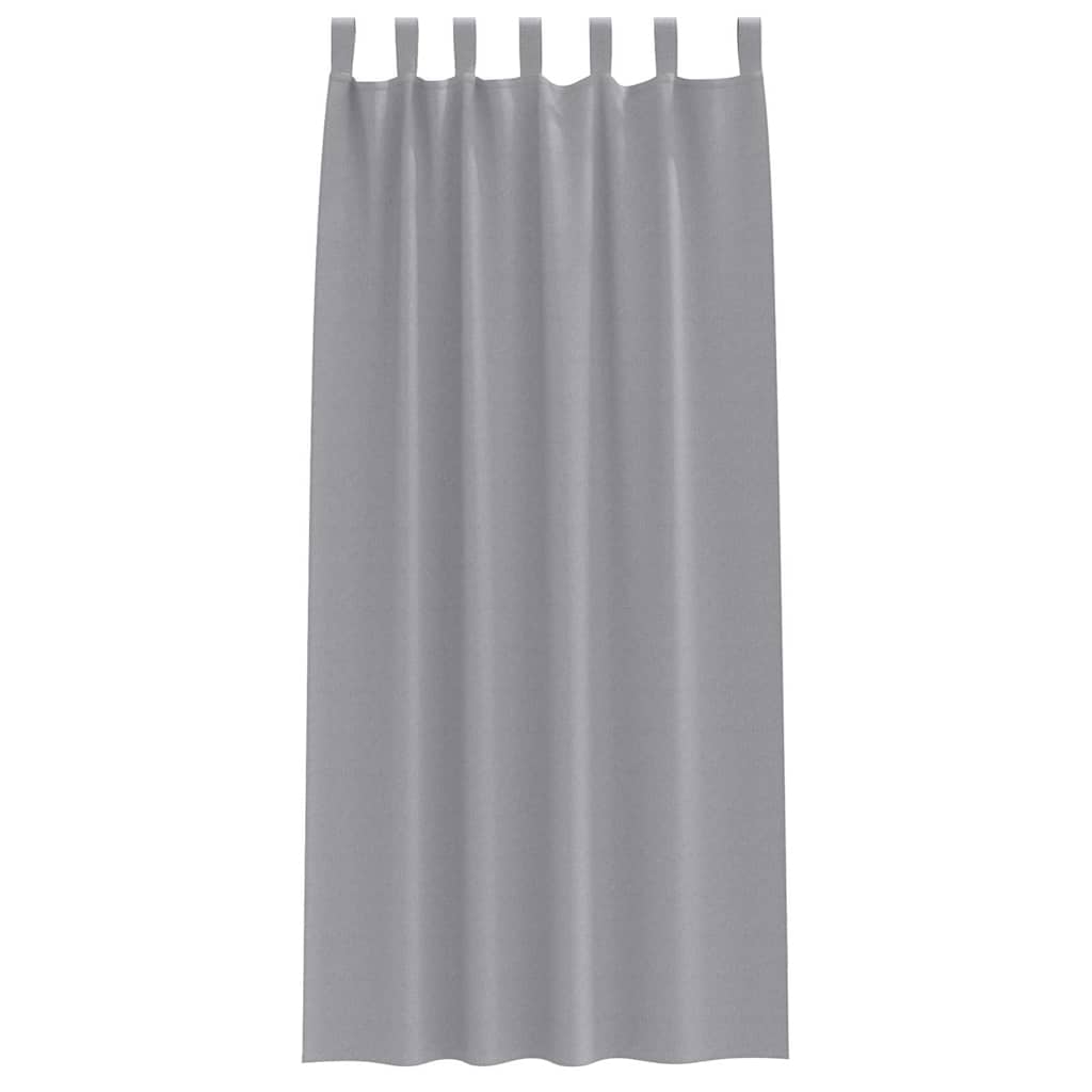 Tende Blackout con Anelli 2 pcs Grigio chiaro 260 x 140 cm | homemem39