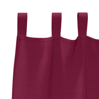 Tende Blackout con Anelli 2 pcs Rosso Vino 175 x 140 cm | homemem39