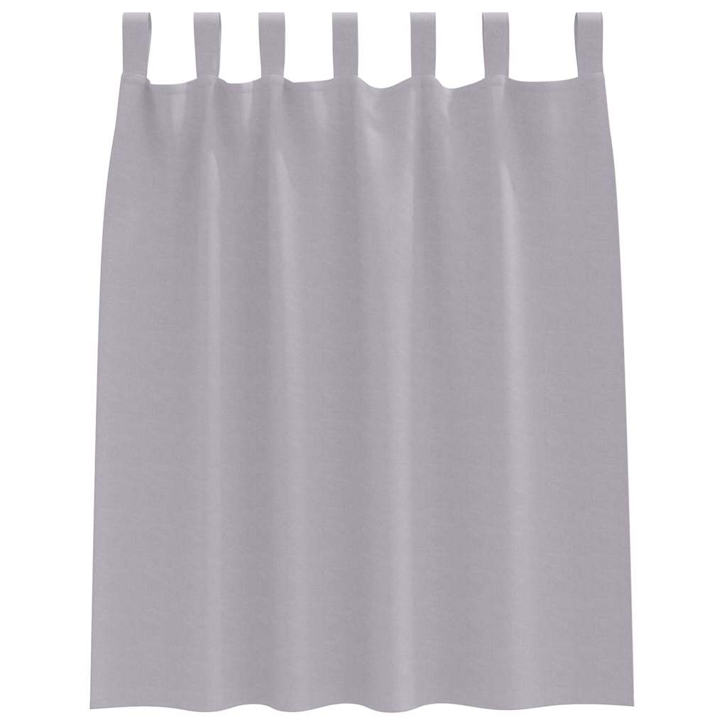 Tende Blackout con Anelli 2 pcs Grigio Metallico 140 x 140 cm | homemem39
