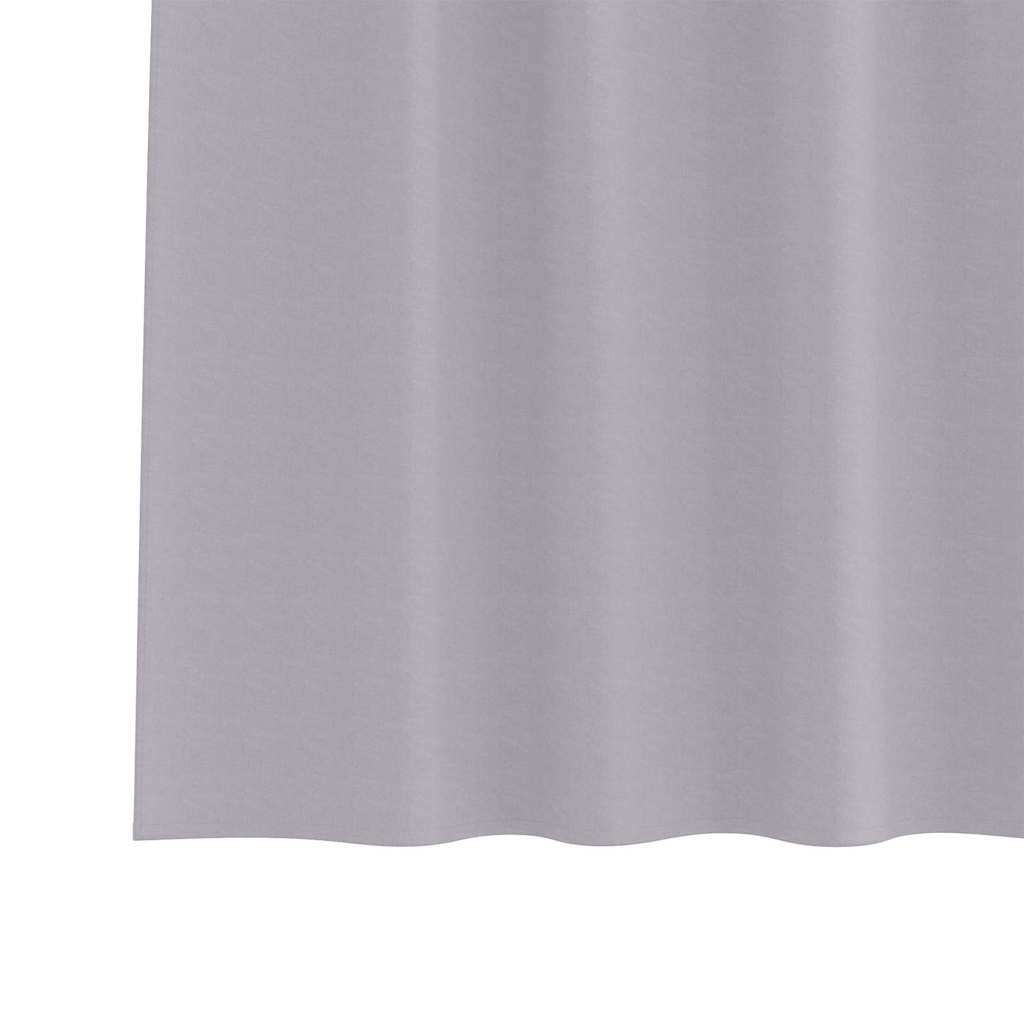Tende Blackout con Anelli 2 pcs Grigio Metallico 225 x 140 cm | homemem39
