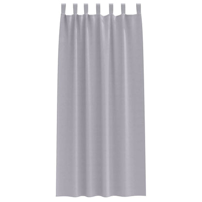 Tende Blackout con Anelli 2 pcs Grigio Metallico 225 x 140 cm | homemem39