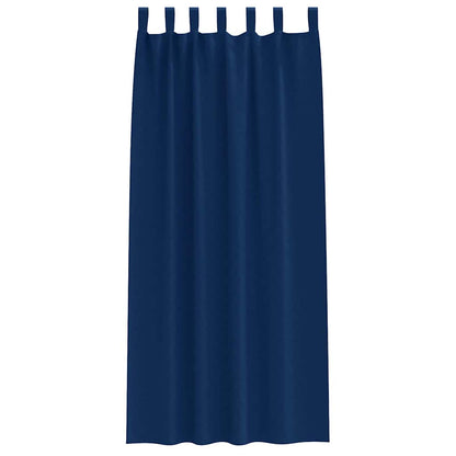 Tende Blackout con Anelli 2 pcs Blu Scuro 245 x 140 cm | homemem39