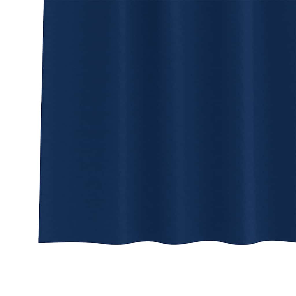 Tende Blackout con Anelli 2 pcs Blu Scuro 260 x 140 cm | homemem39