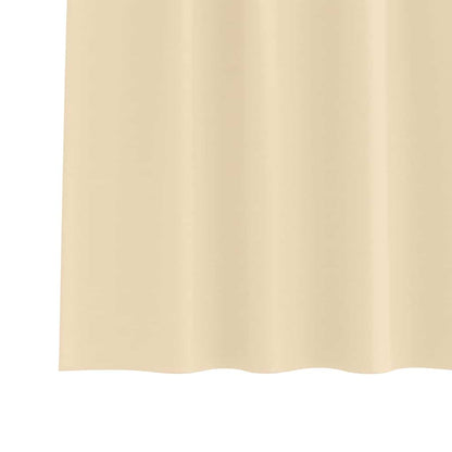 Tende Blackout con Anelli 2 pcs Crema 225 x 140 cm Poliestere | homemem39