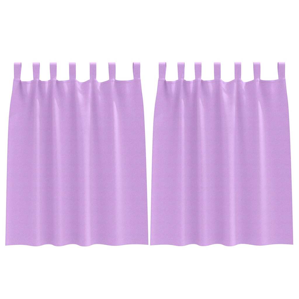 Tende Blackout con Anelli 2 pcs Viola 140 x 140 cm Poliestere | homemem39