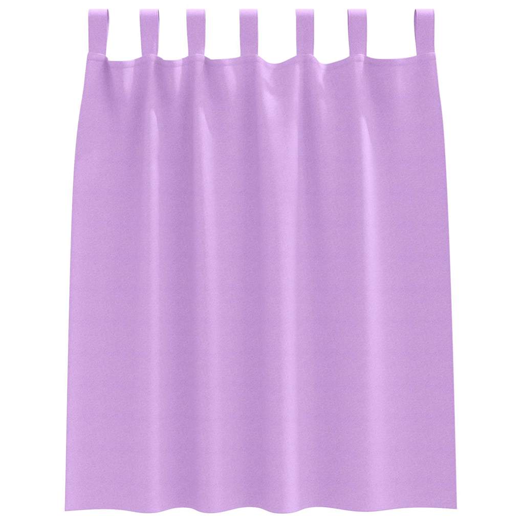 Tende Blackout con Anelli 2 pcs Viola 140 x 140 cm Poliestere | homemem39