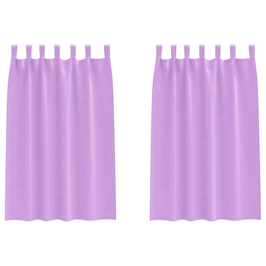 Tende Blackout con Anelli 2 pcs Viola 175 x 140 cm Poliestere | homemem39