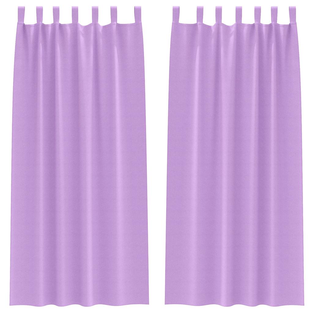 Tende Blackout con Anelli 2 pcs Viola 245 x 140 cm Poliestere | homemem39