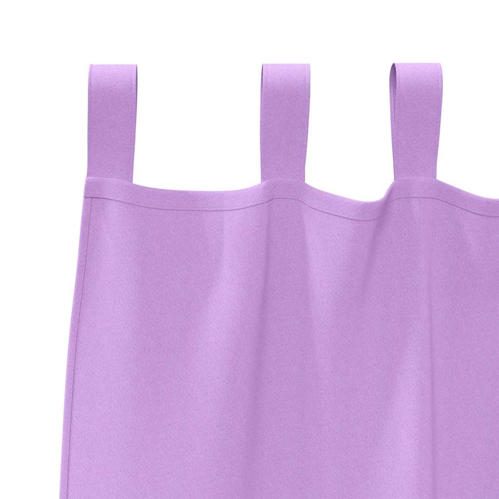 Tende Blackout con Anelli 2 pcs Viola 260 x 140 cm Poliestere | homemem39