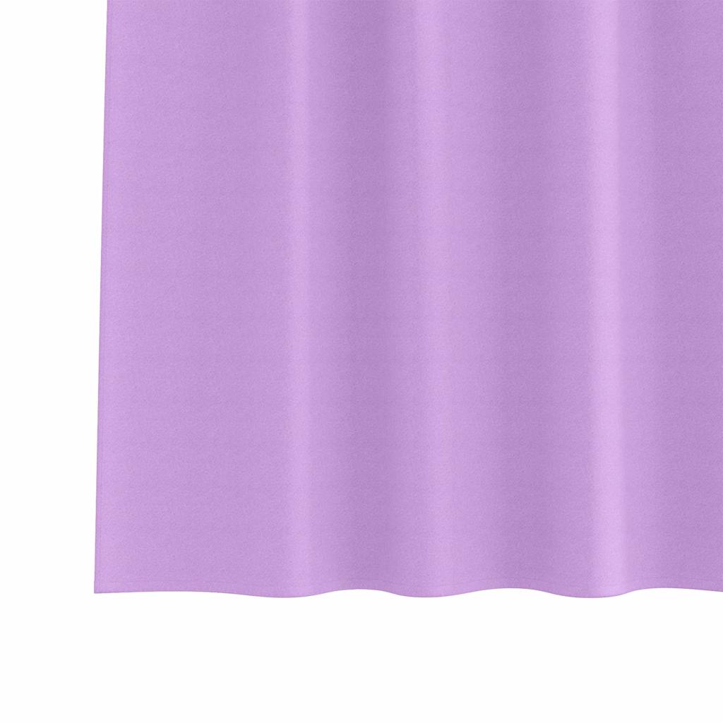 Tende Blackout con Anelli 2 pcs Viola 260 x 140 cm Poliestere | homemem39