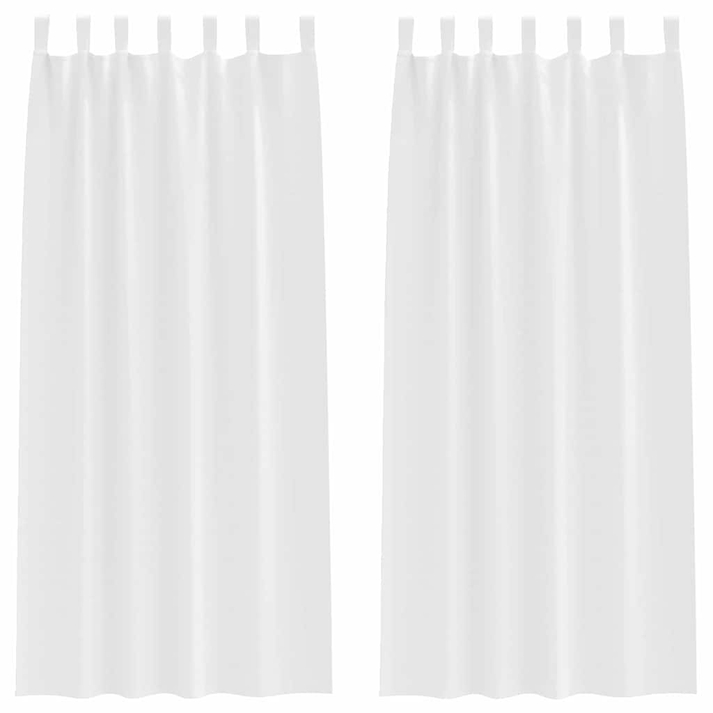 Tende Blackout con Anelli 2 pcs Bianco Puro 260 x 140 cm | homemem39