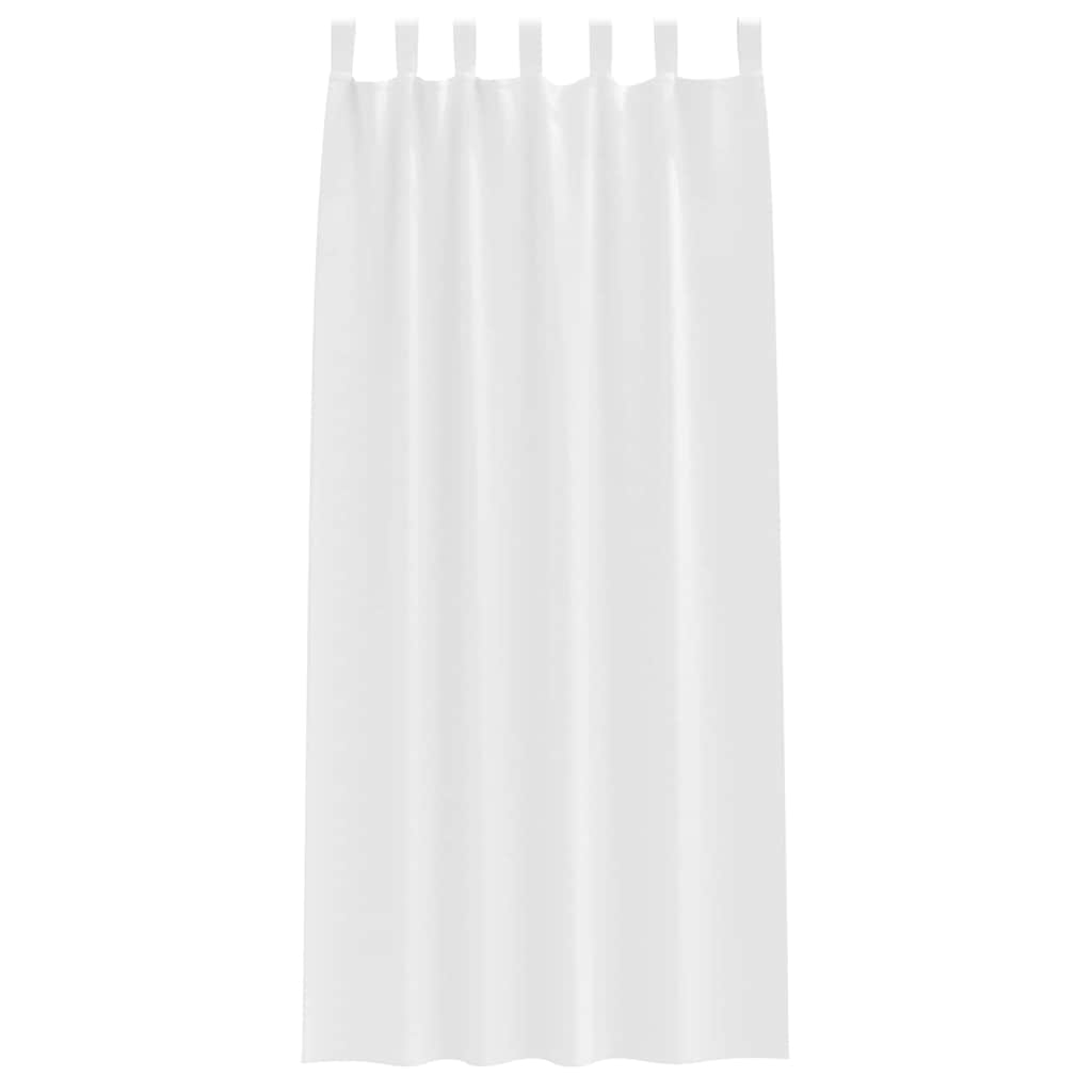 Tende Blackout con Anelli 2 pcs Bianco Puro 260 x 140 cm | homemem39