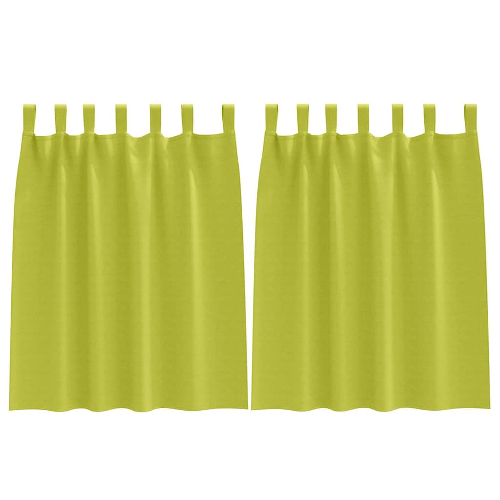 Tende Blackout con Anelli 2 pcs Verde 140 x 140 cm Poliestere | homemem39