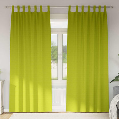Tende Blackout con Anelli 2 pcs Verde 245 x 140 cm Poliestere | homemem39