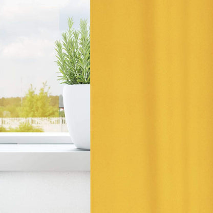 Tende Blackout con Anelli 2 pcs Giallo senape 260 x 140 cm
