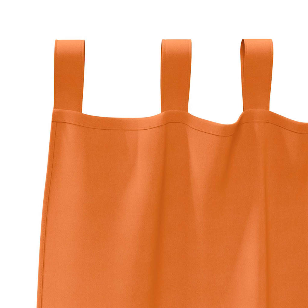 Tende Blackout con Anelli 2 pcs Arancione Vivo 175 x 140 cm | homemem39
