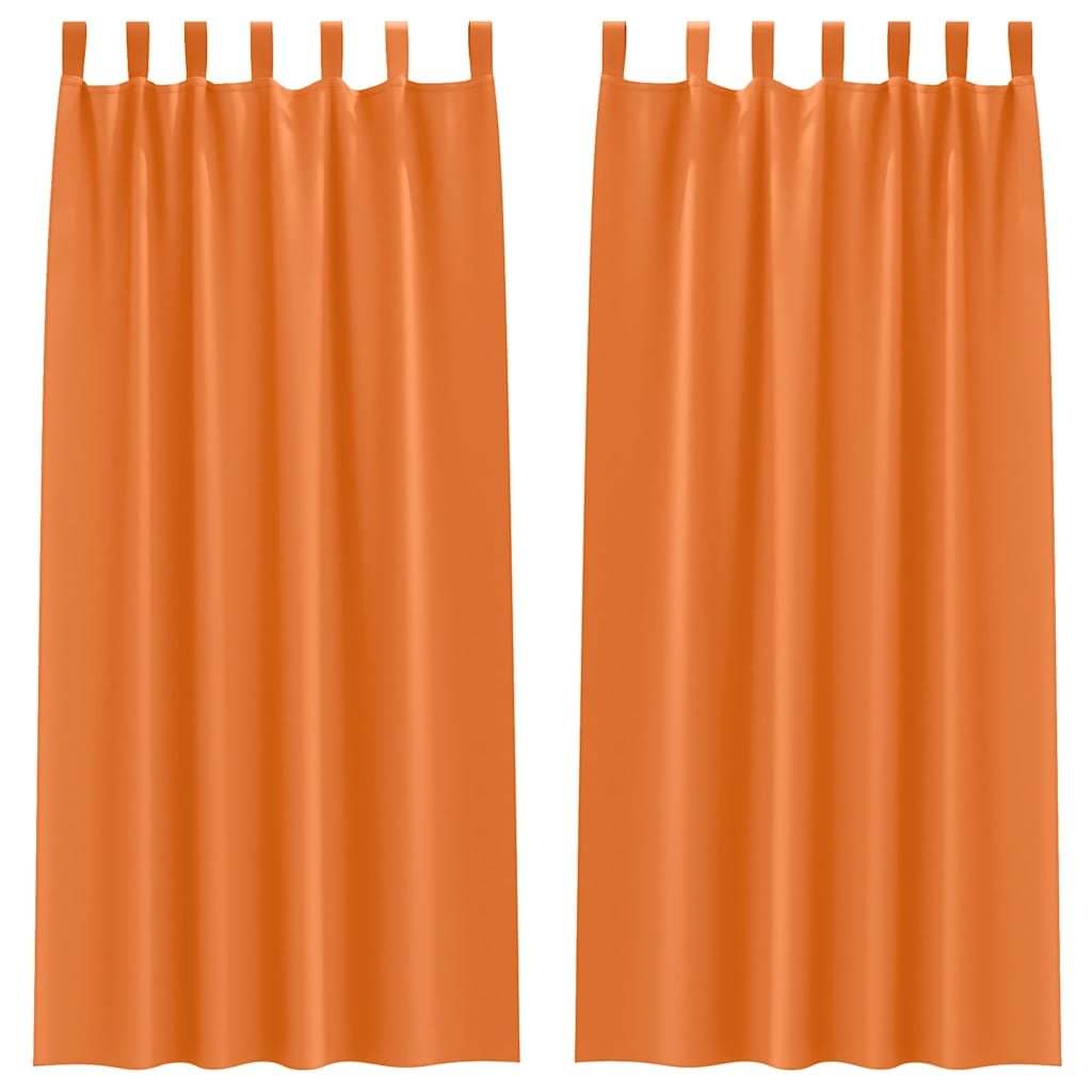 Tende Blackout con Anelli 2 pcs Arancione Vivo 245 x 140 cm | homemem39