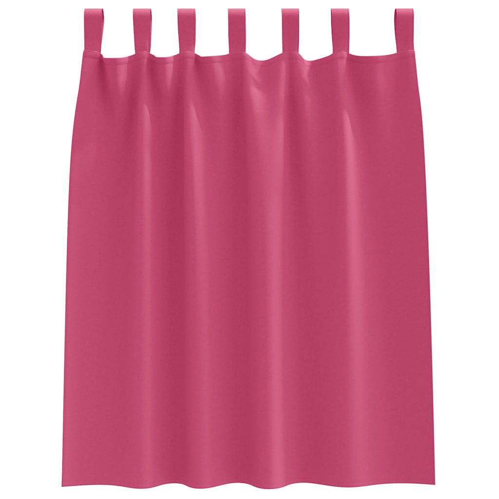 Tende Blackout con Anelli 2 pcs Rosa Vivo 140 x 140 cm | homemem39