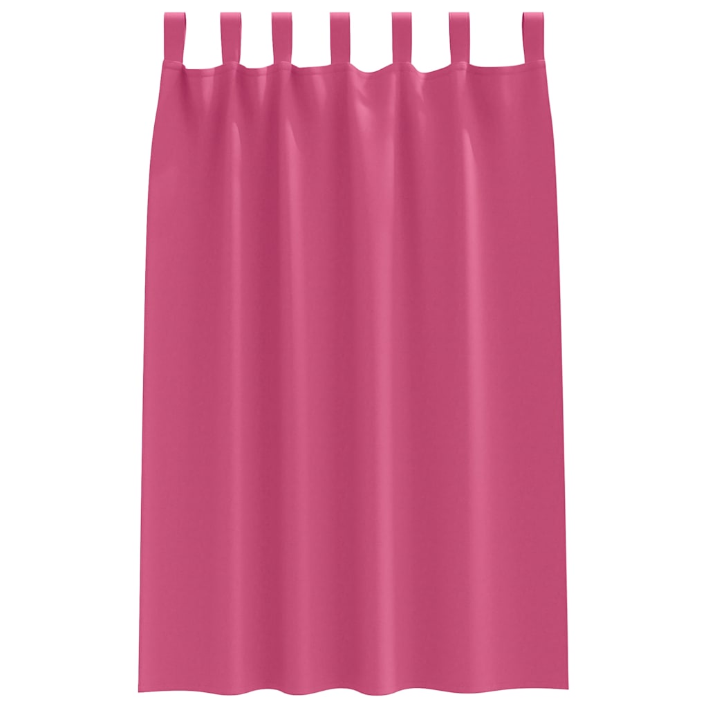 Tende Blackout con Anelli 2 pcs Rosa Vivo 175 x 140 cm | homemem39