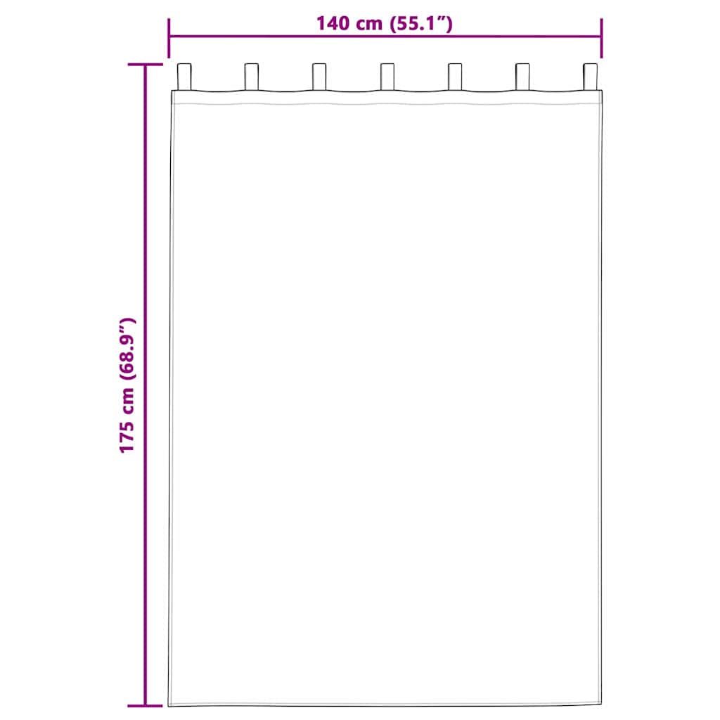 Tende Blackout con Anelli 2 pcs Rosa baby 175 x 140 cm | homemem39