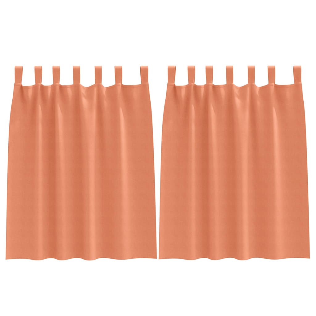 Tende Blackout con Anelli 2 pcs Terracotta 140 x 140 cm | homemem39