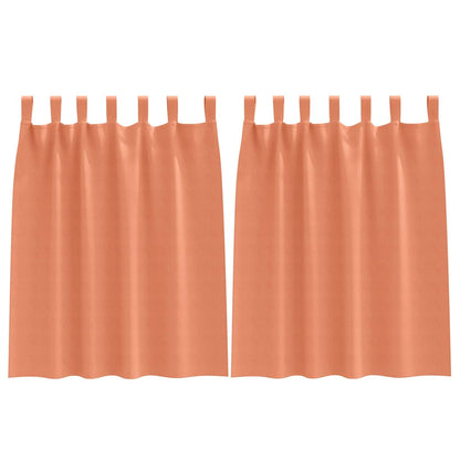Tende Blackout con Anelli 2 pcs Terracotta 140 x 140 cm | homemem39