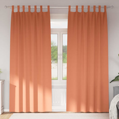 Tende Blackout con Anelli 2 pcs Terracotta 225 x 140 cm | homemem39