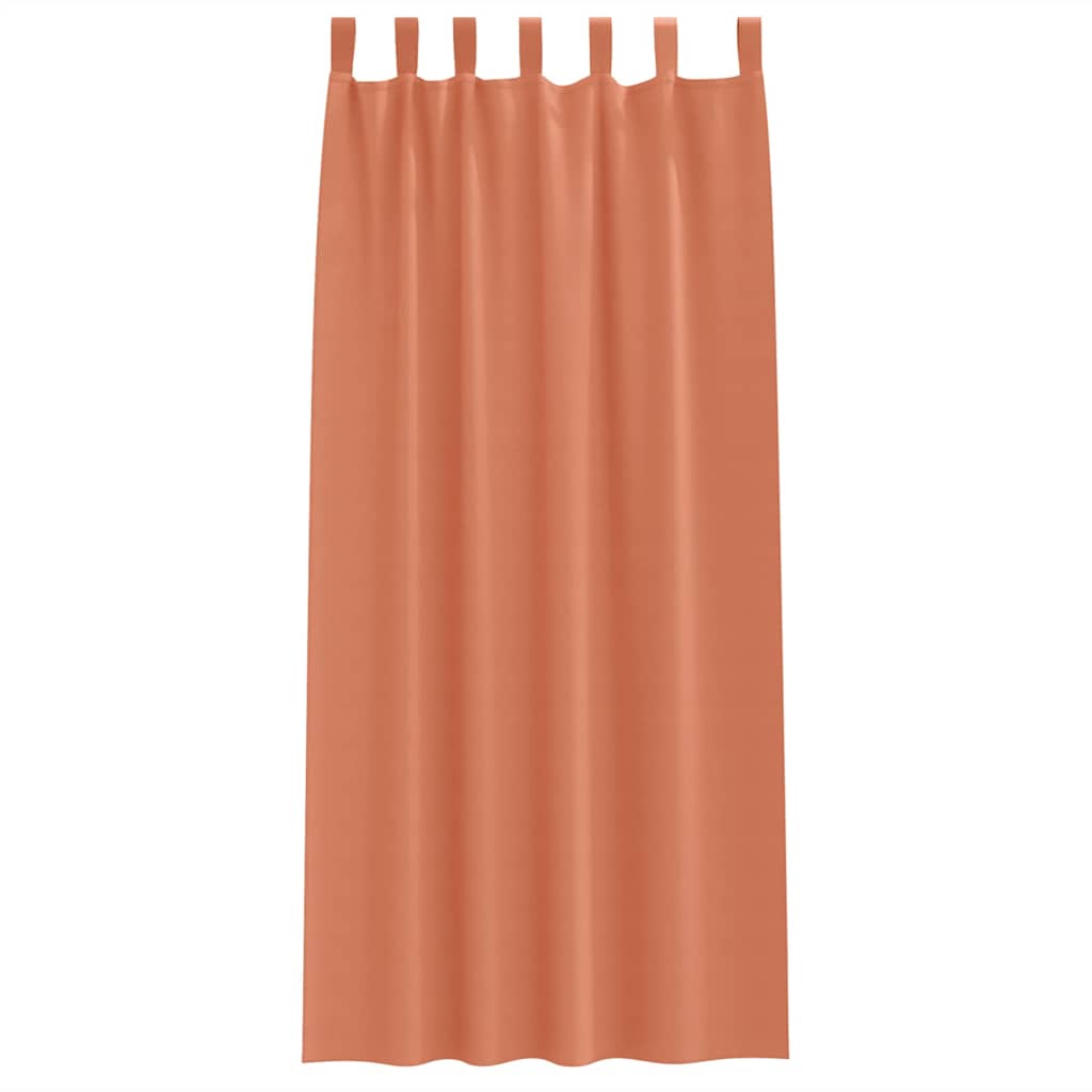 Tende Blackout con Anelli 2 pcs Terracotta 225 x 140 cm | homemem39