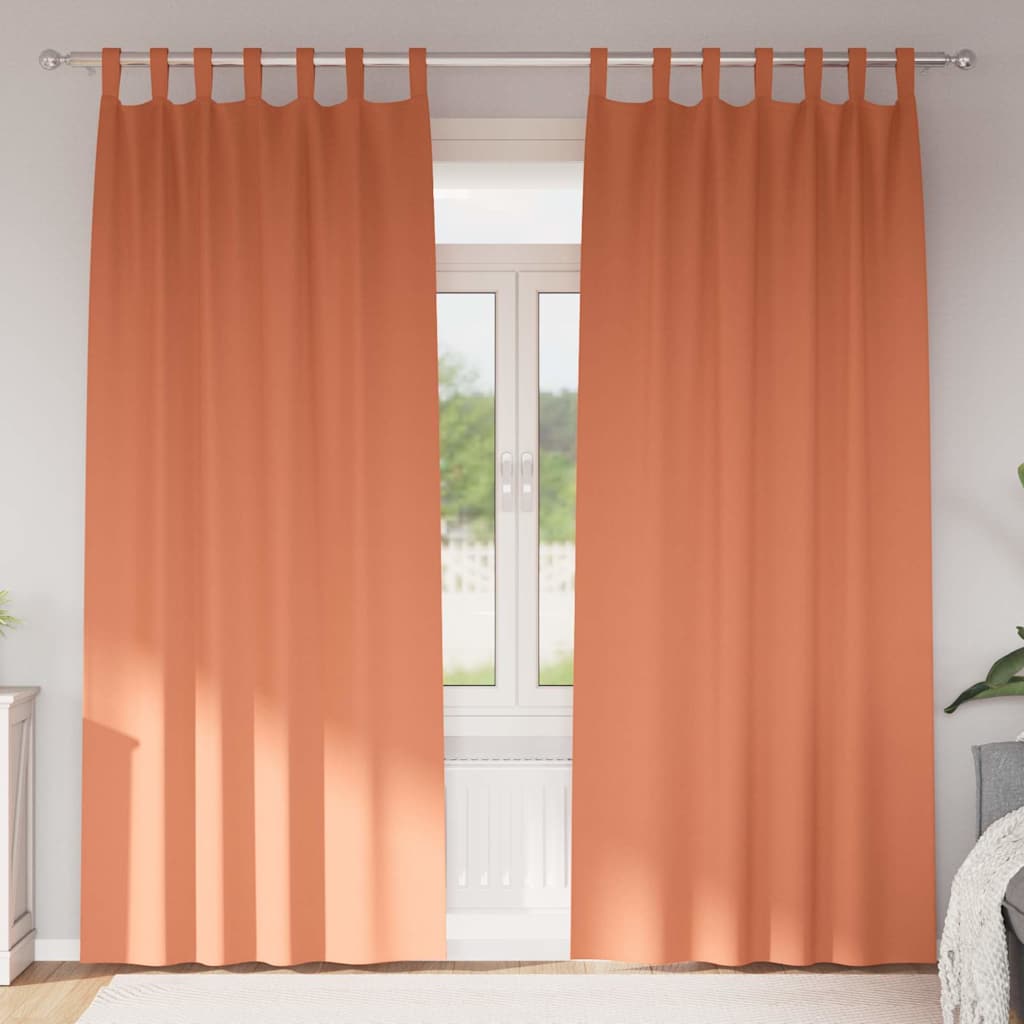 Tende Blackout con Anelli 2 pcs Terracotta 260 x 140 cm | homemem39