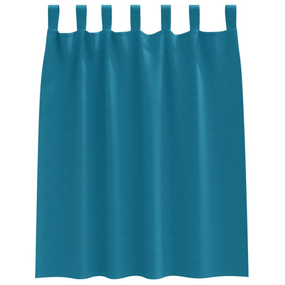 Tende Blackout con Anelli 2 pcs Turchese 140 x 140 cm | homemem39