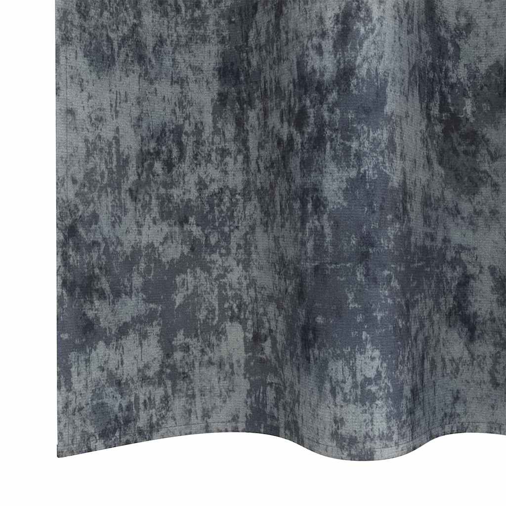 Tende in Velluto 2 pcs Grigio Argento 225 x 140 cm Velluto | homemem39
