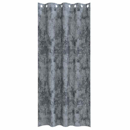 Tende in Velluto 2 pcs Grigio Argento 225 x 140 cm Velluto | homemem39
