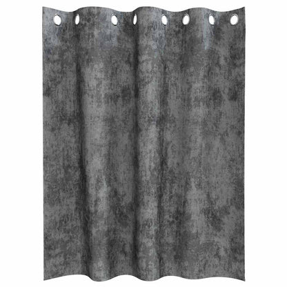 Tende in Velluto con tende 2 pcs Grigio 140 x 140 cm Velluto | homemem39