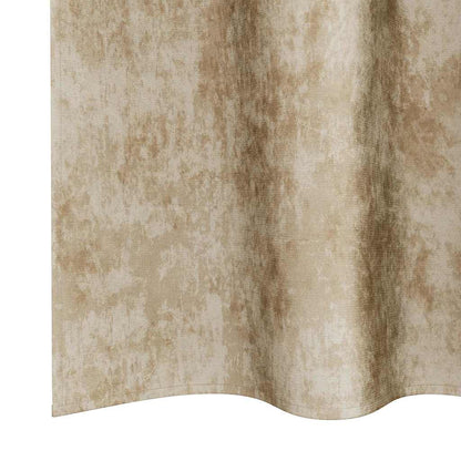 Tende in Velluto con tende 2 pcs Crema 140 x 140 cm Velluto | homemem39
