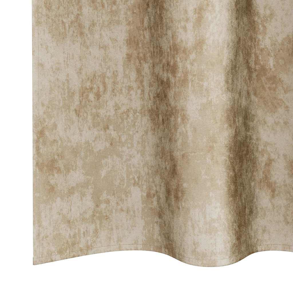 Tende in Velluto con tende 2 pcs Crema 175 x 140 cm Velluto | homemem39