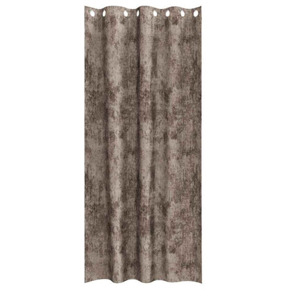 Tende in Velluto 2 pcs Cappuccino 225 x 140 cm Velluto | homemem39