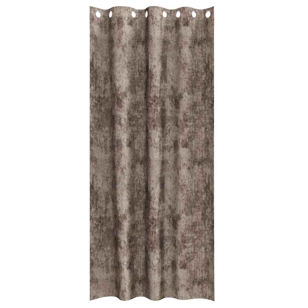 Tende in Velluto 2 pcs Cappuccino 260 x 140 cm Velluto | homemem39