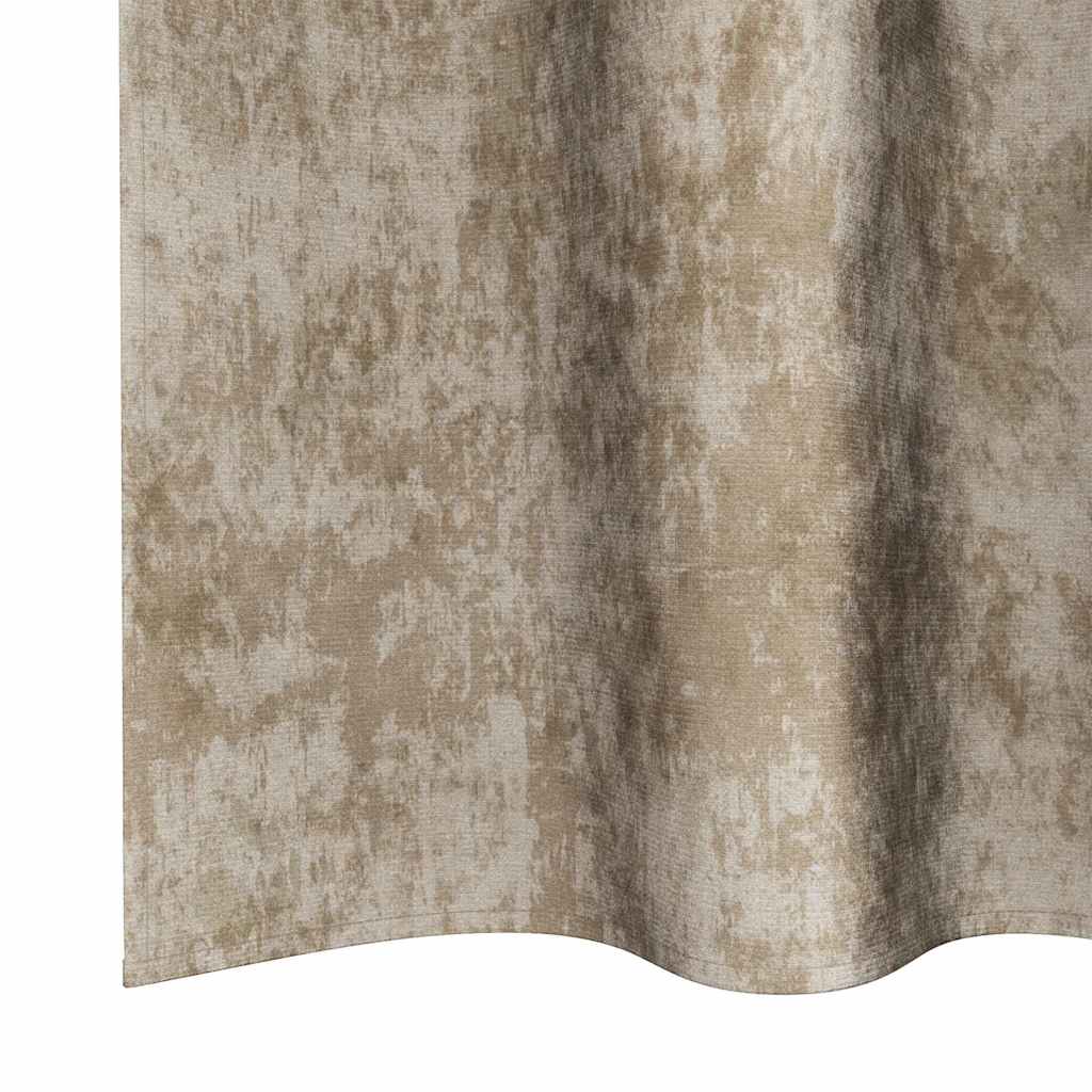 Tende in Velluto con tende 2 pcs Champagne 225 x 140 cm Velluto | homemem39